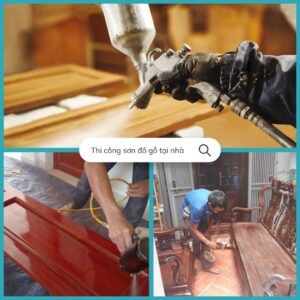thi cong son do go tai nha