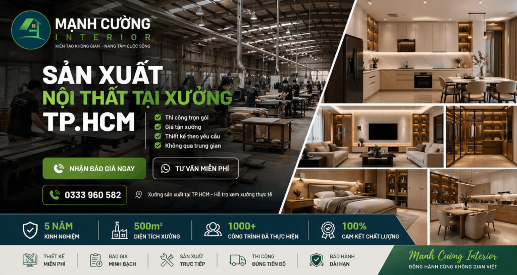 Căn Hộ Cũ Xuống Cấp: Các Phương Án Nâng Cấp Giúp Tăng Giá Trị Sử Dụng Lâu Dài 2 Sản xuất nội thất