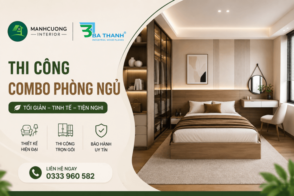 Khi Nào Nên Sửa Chữa Hay Thay Mới Nội Thất Phòng Ngủ? 3 Thi công phòng ngủ