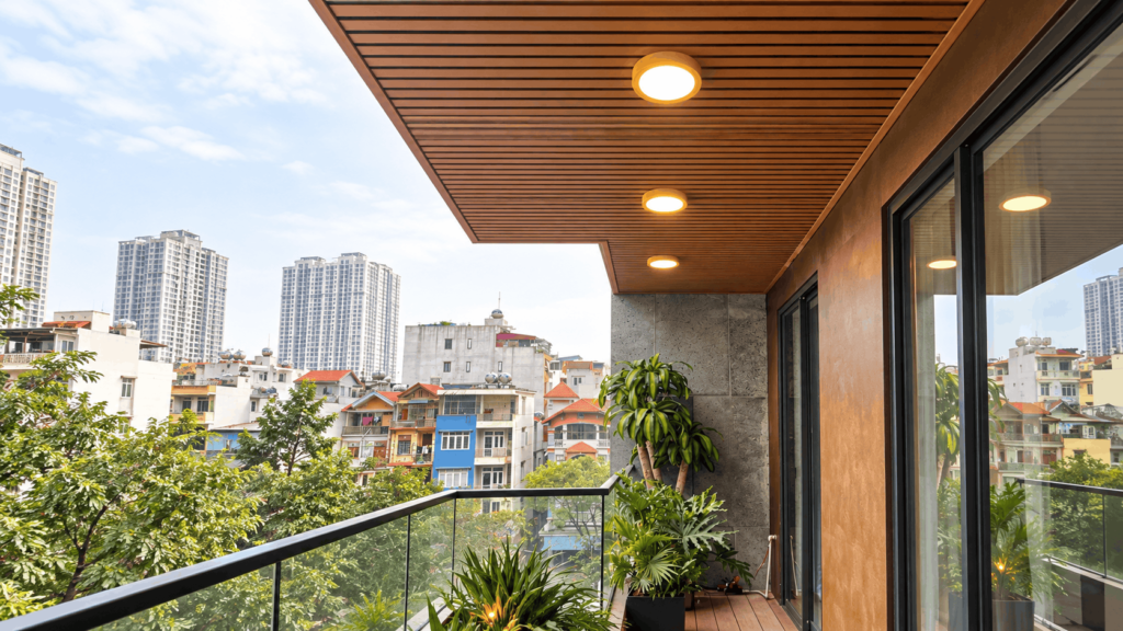 Mẫu đèn ốp trần ban công hiện đại 2 Mẫu đèn ốp trần ban công hiện đại